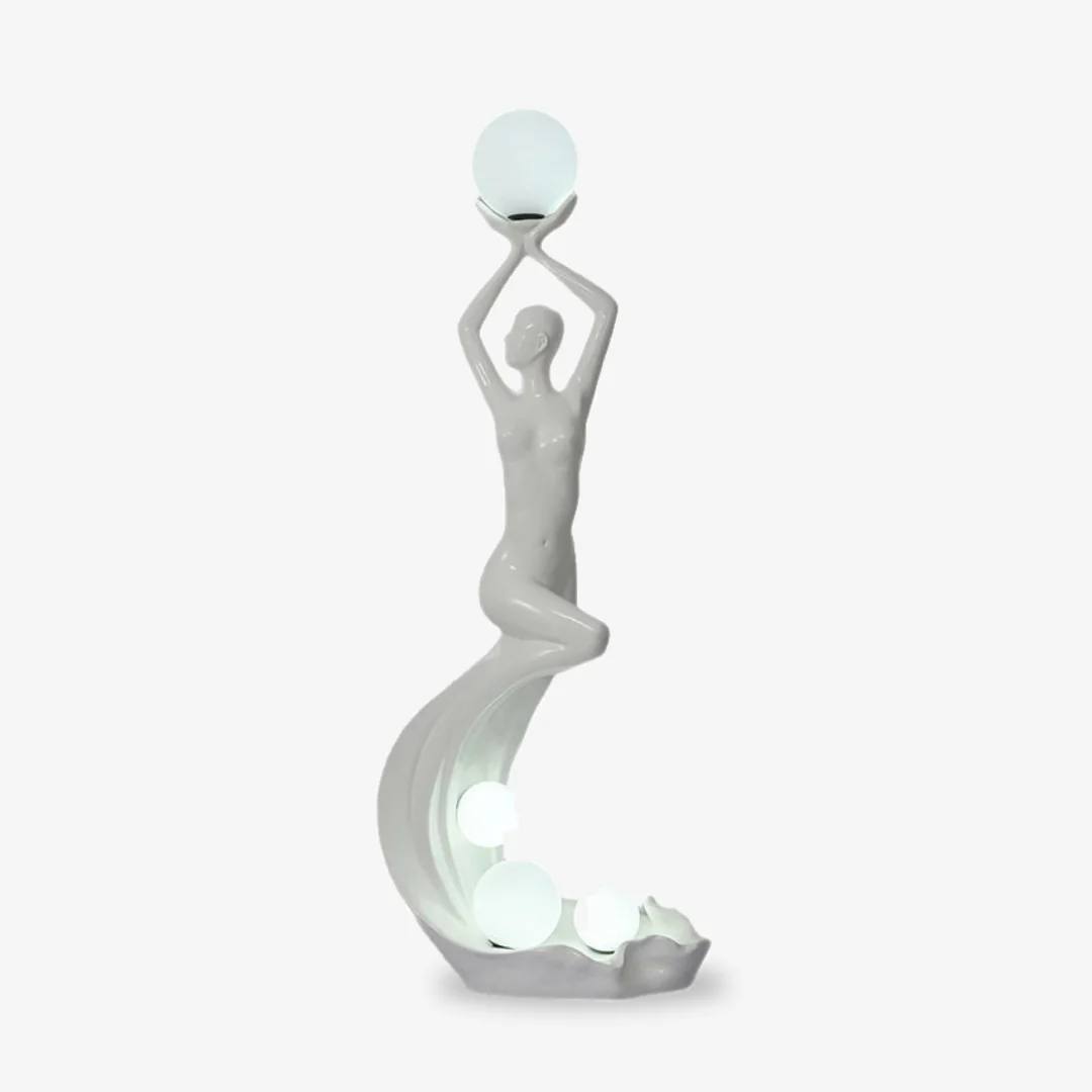 Soft Mermaid Sculpture Floor Lamp Casual