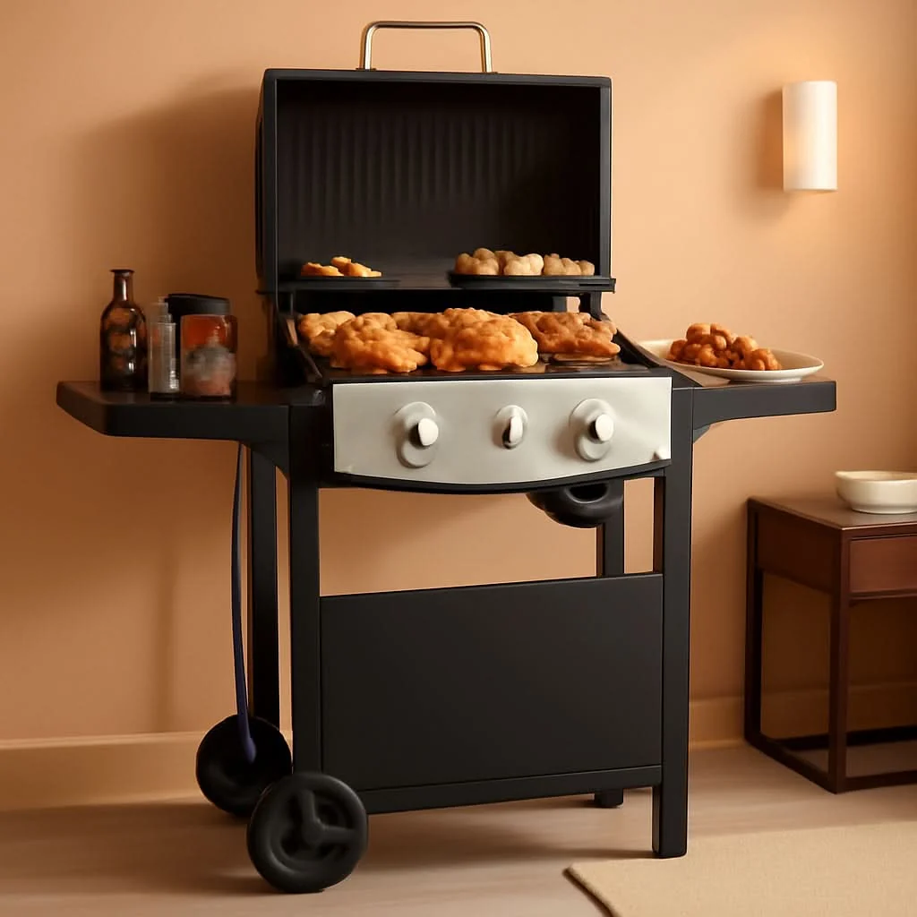 Safe Two-Burner Propane Grill 20 000 BTU Stainless Steel Expertly Made