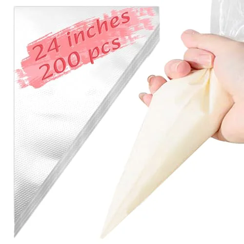 Luxury 24Inch Disposable Piping Bags 200 Count Powerful