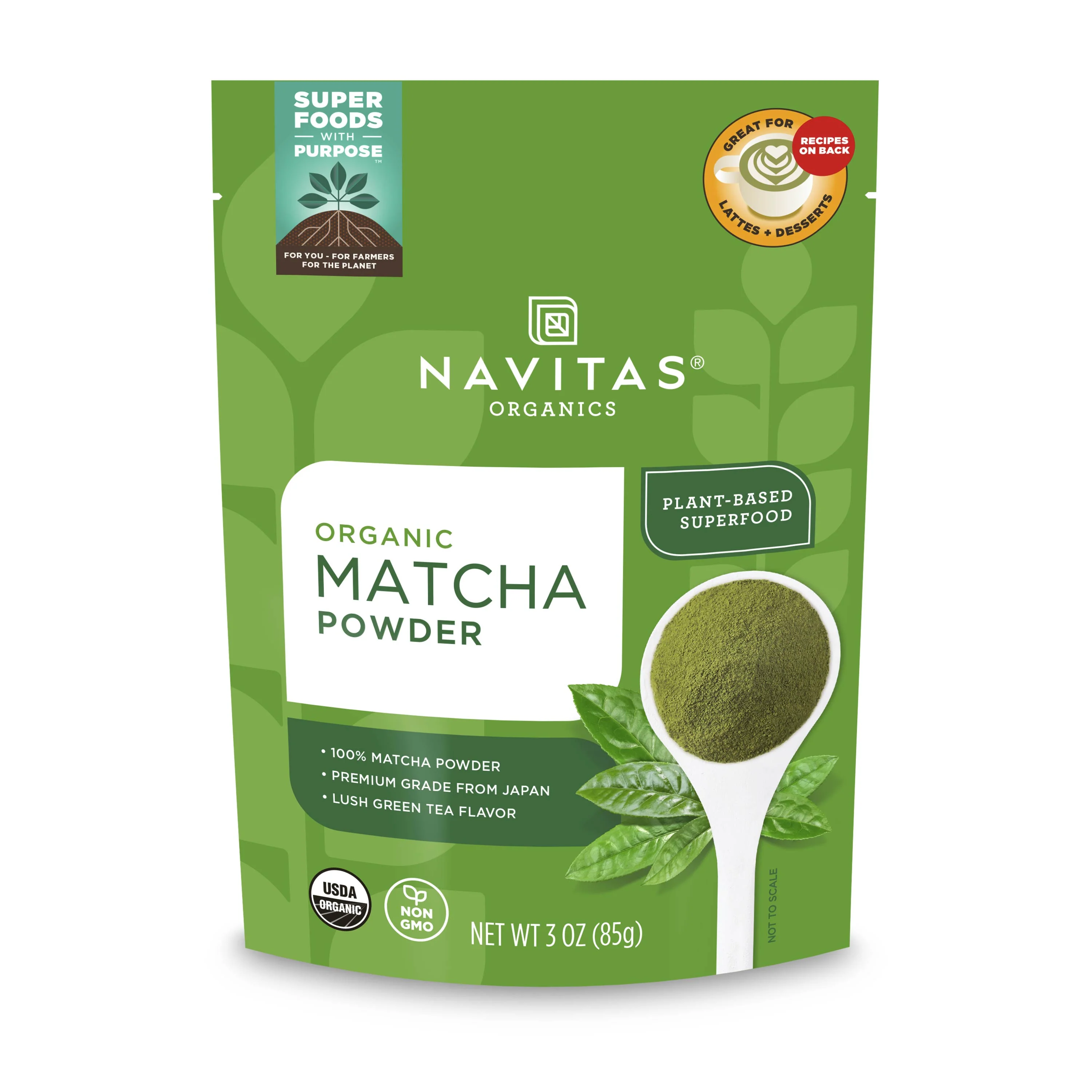 Environmentally Friendly Navitas Organics Organic Matcha Powder World-Class