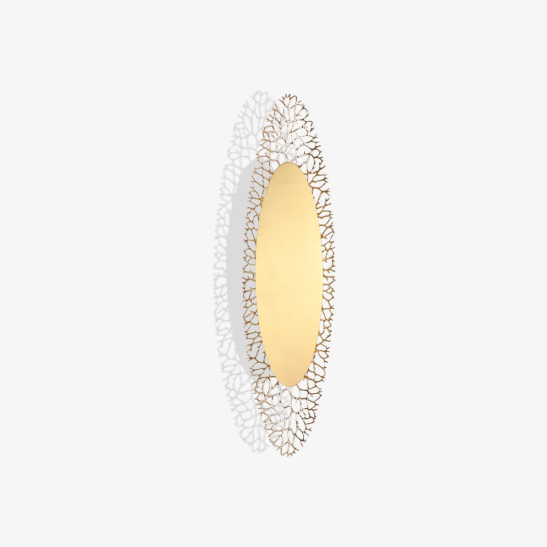 Smooth Modern Gold Net Wall Lamp Practical
