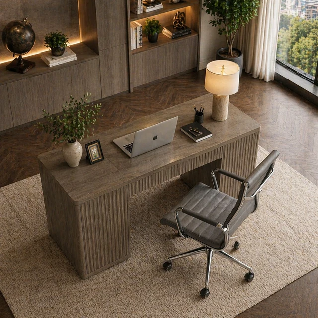 Detailed ShipItFurniture 61 Executive Office Desk Swivel Chair Set Grey Alde Specialty