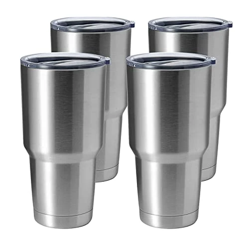 Modern 30oz Stainless Steel Tumbler 4 Count High-End