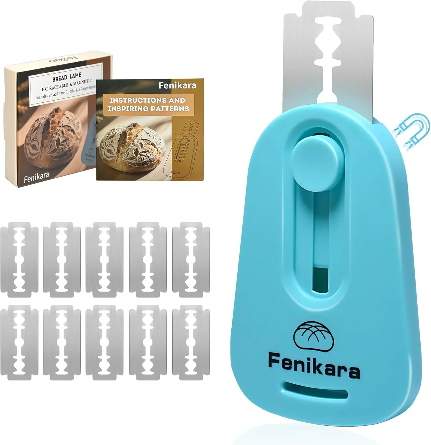 Lightweight Professional Bread Lame Upgraded Extractable Magnetic Bread Lame Dough Scoring Tool Exceptional