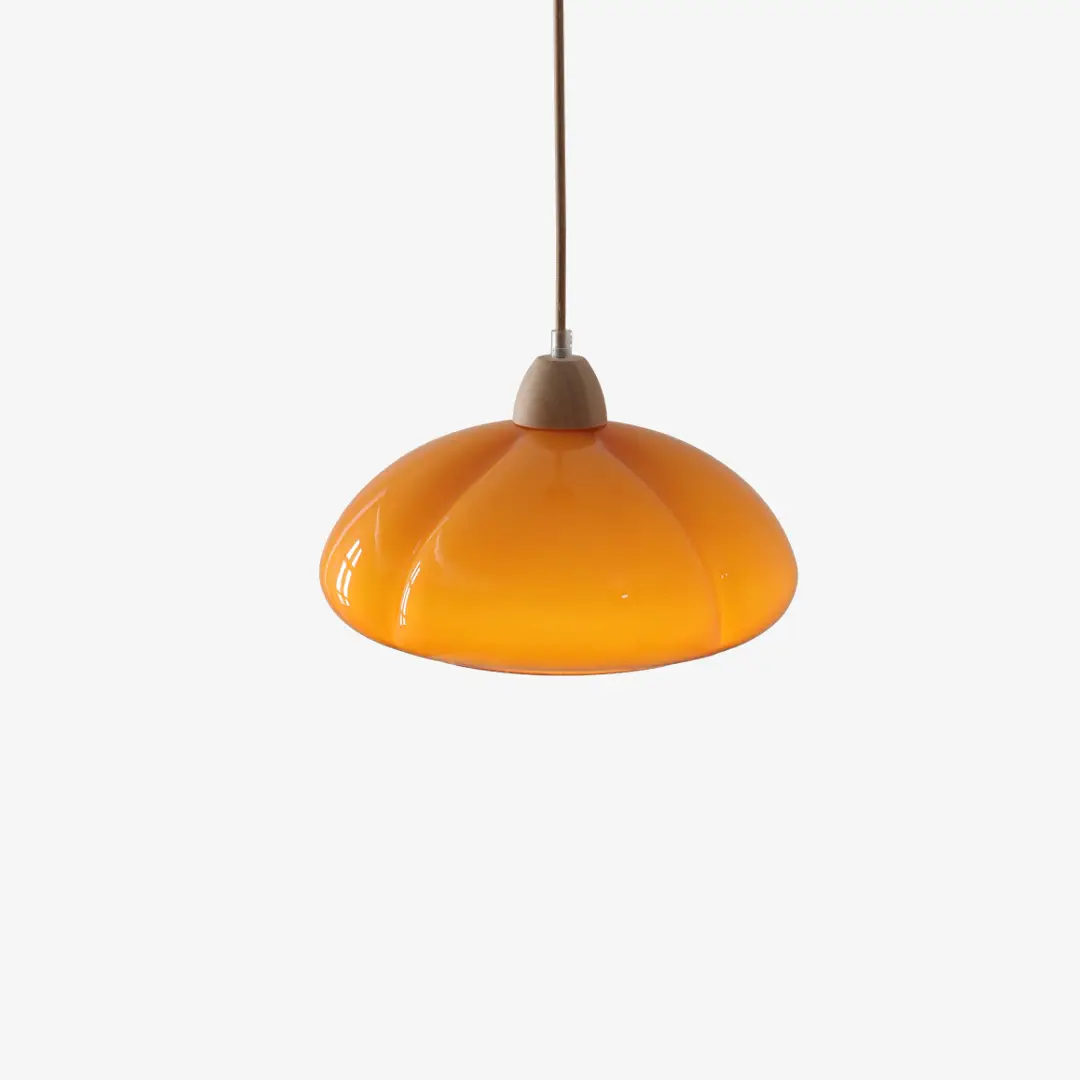 Contemporary Pumpkin Pendant Lamp Minimalist