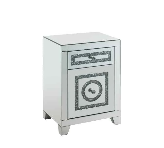 High-Quality Noralie – 26 H Accent Table With Storage Drawers – Mirrored Faux Diamonds Carefully Designed