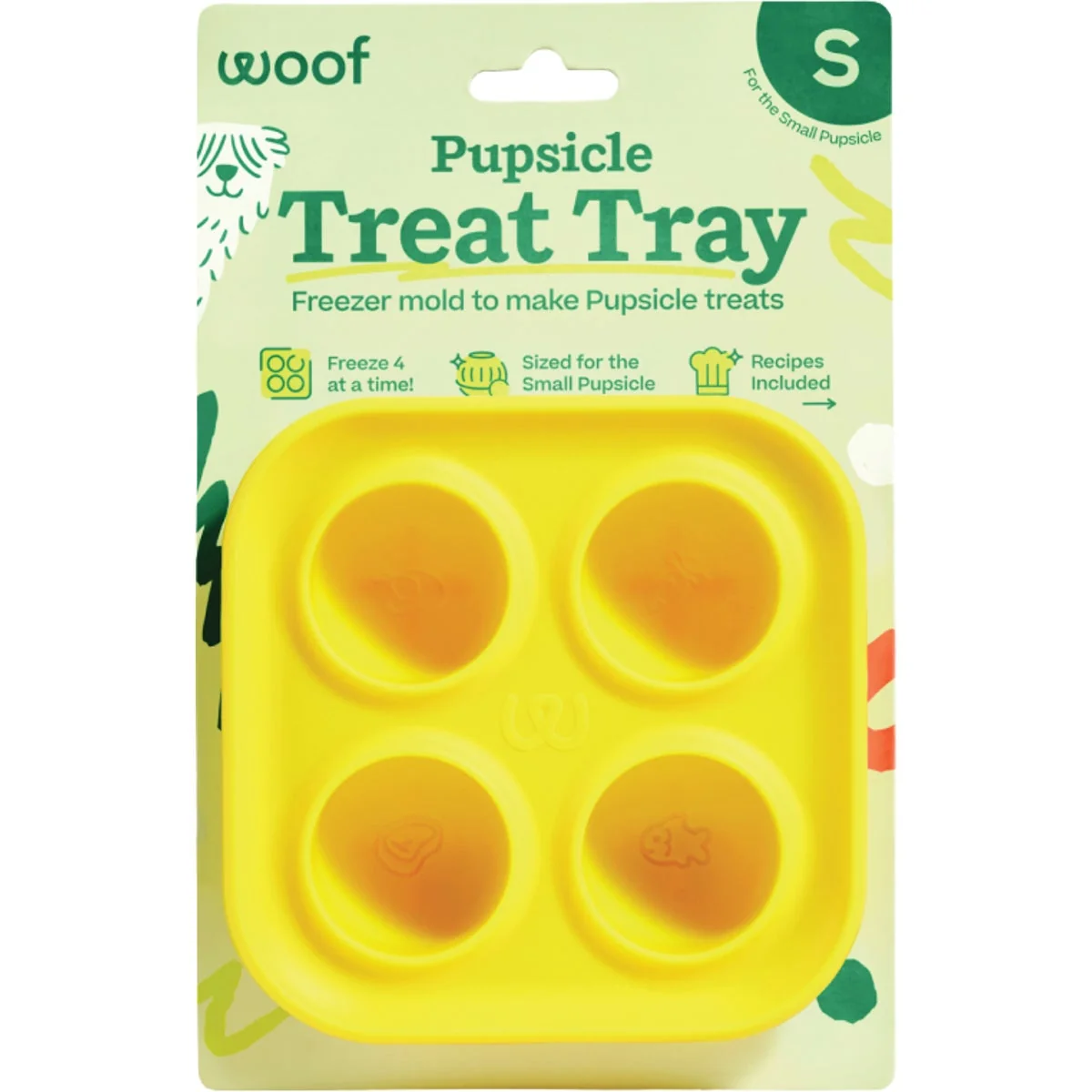 Reliable Woof Pupsicle Small Treat Tray Long-Lasting