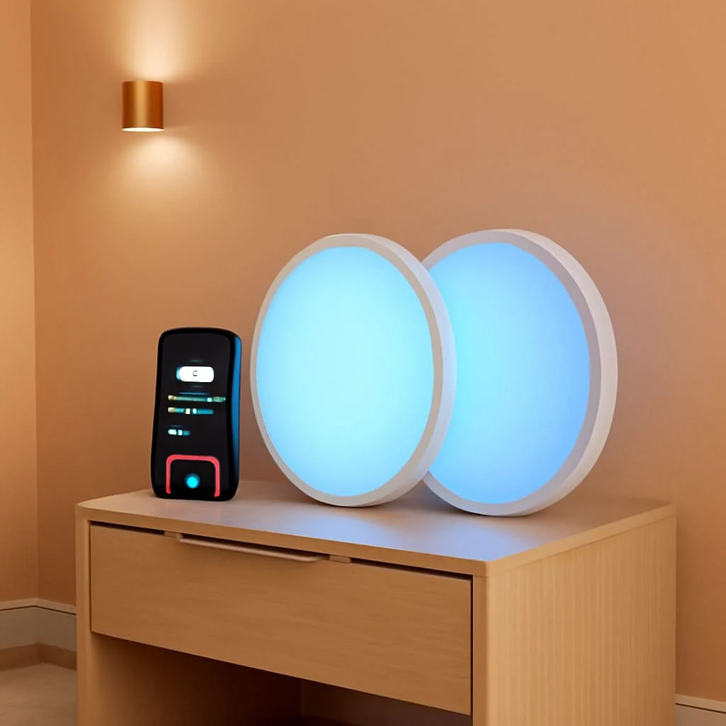 Consistent RGBIC Smart Ceiling Light 12 Inch Alexa Compatible Safe