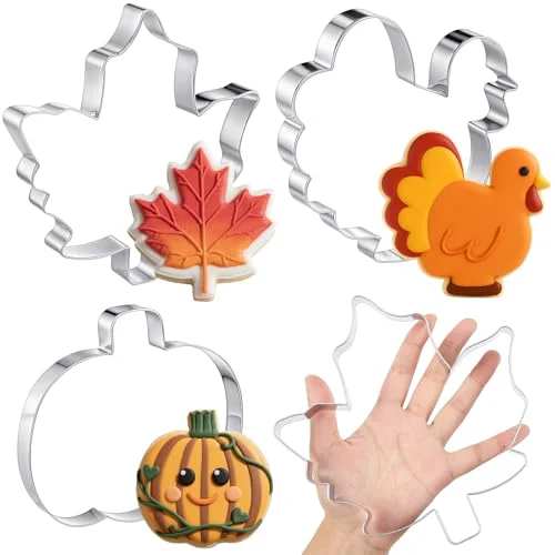 Superior 3 Pcs 8 Inch Thanksgiving Cookie Cutters 3 Count Trusted