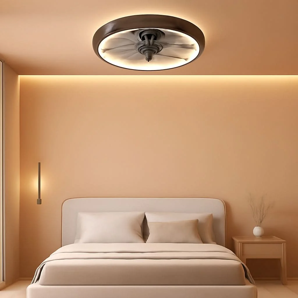 Luxury 20 Inch Ceiling Fan With Dimmable Led Lights And Remote Crafted