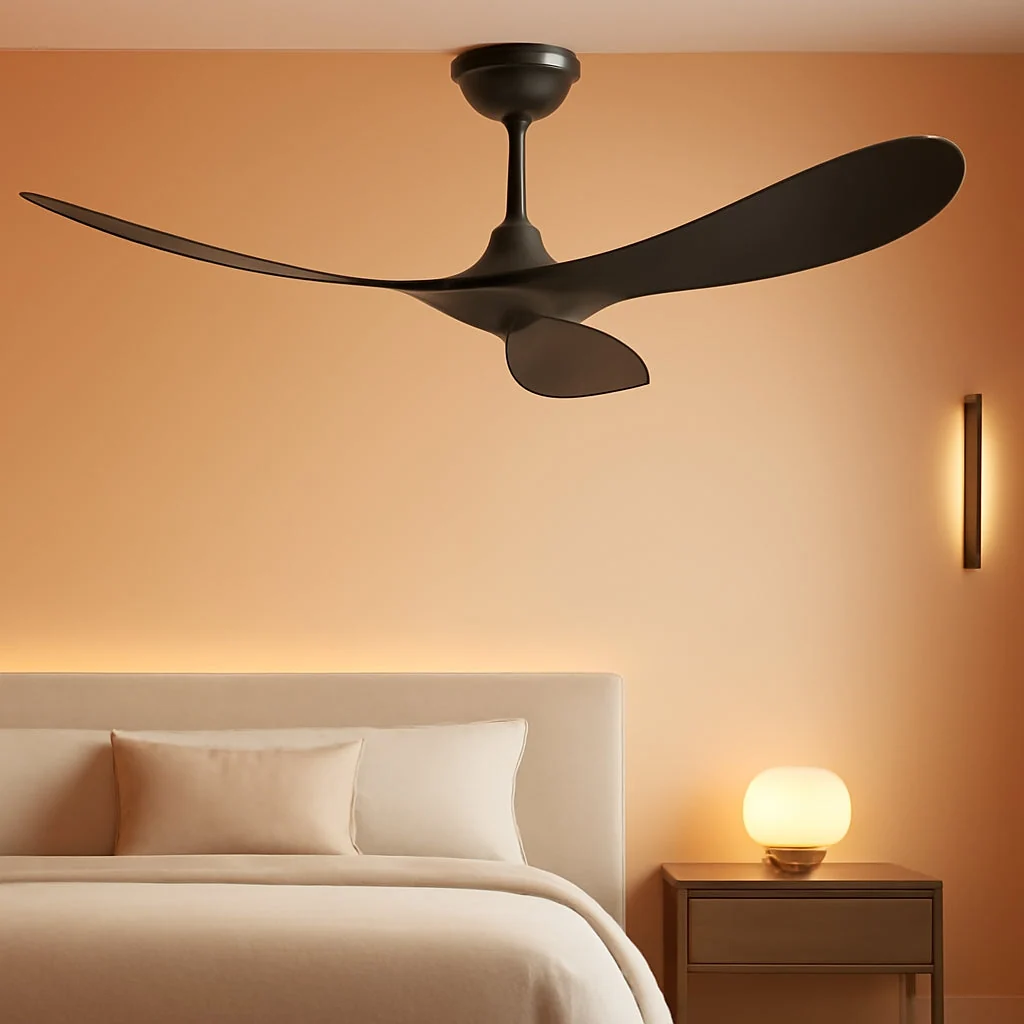 Exceptional Black Outdoor Ceiling Fan Featuring Remote Control Authentic