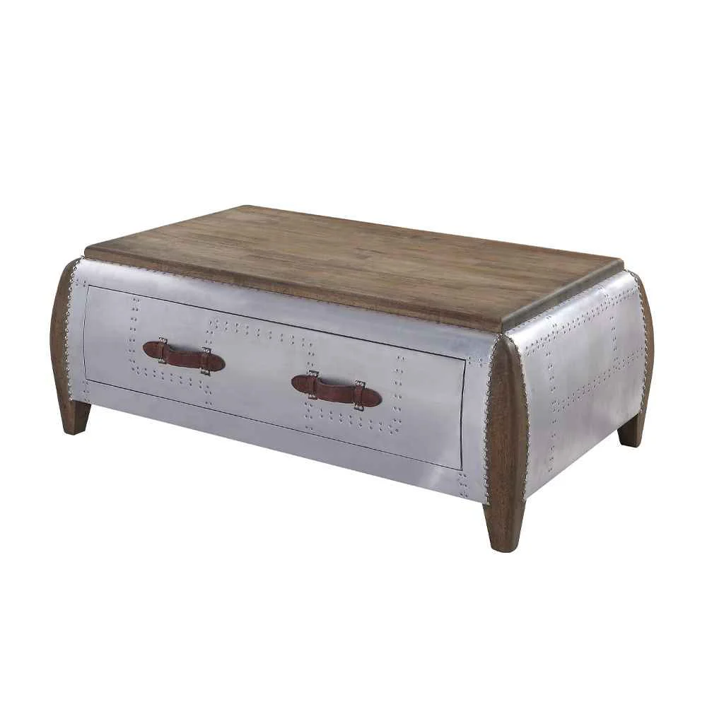 Practical Brancaster – Coffee Table – Antique Oak Aluminum Stylish