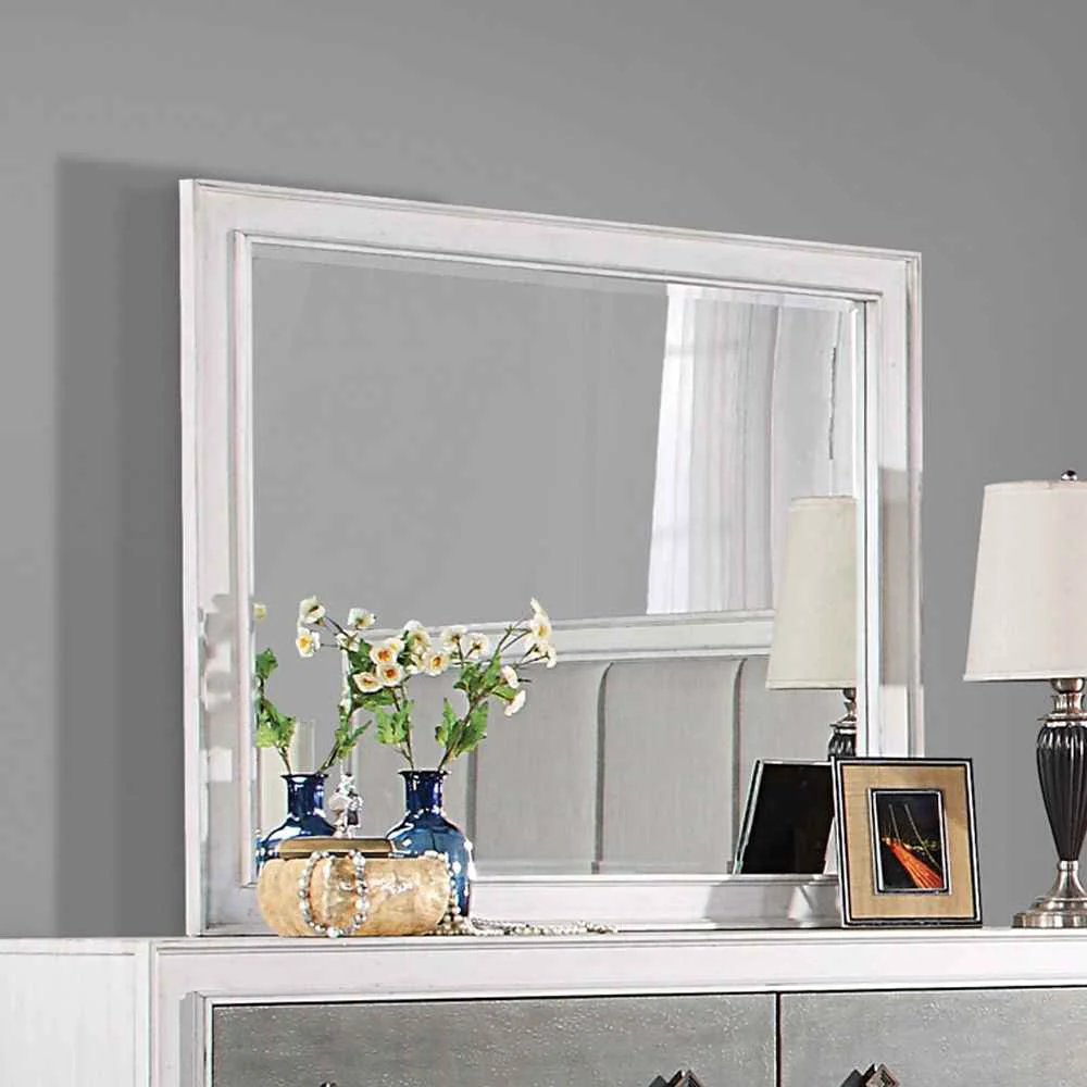 Elite Katia – Mirror – Rustic Gray Weathered White Innovative