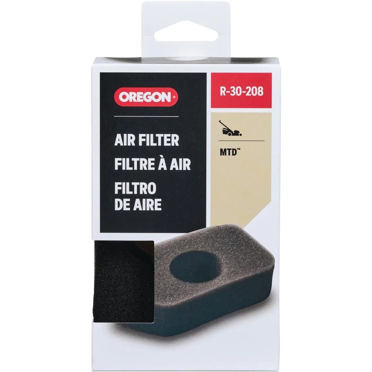 Responsible Oregon R-30-208 Foam Engine Air Filter for Walk Behind Mowers Sophisticated