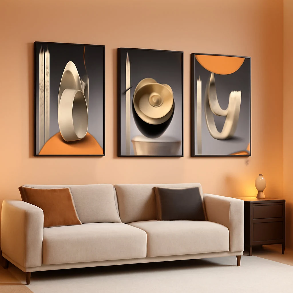 Soft Framed Contemporary Abstract Wall Art 16×24 Inches Outstanding