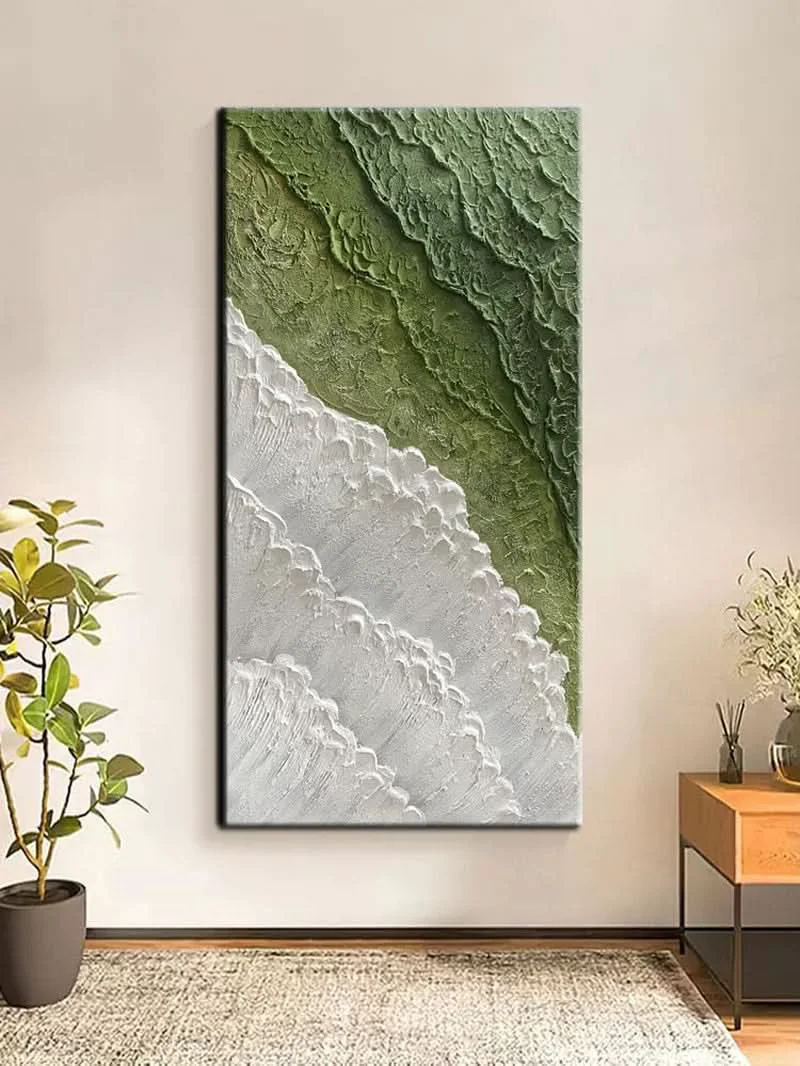 High-End 60×120 cm Hand Painted Abstract Expressionist Wall Art Functional