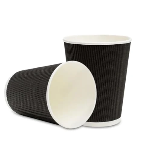 Genuine Coffee Cups 500 Pack of 12 oz Ripple Wall Insulated Coffee Cups Non 500 Count Versatile