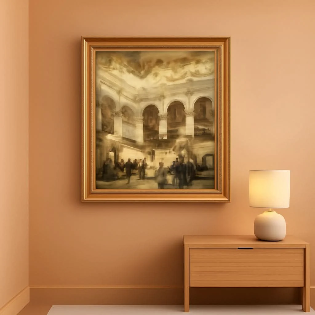 Effective Opera Corridor Canvas Art Replica Medium Hand crafted Outstanding