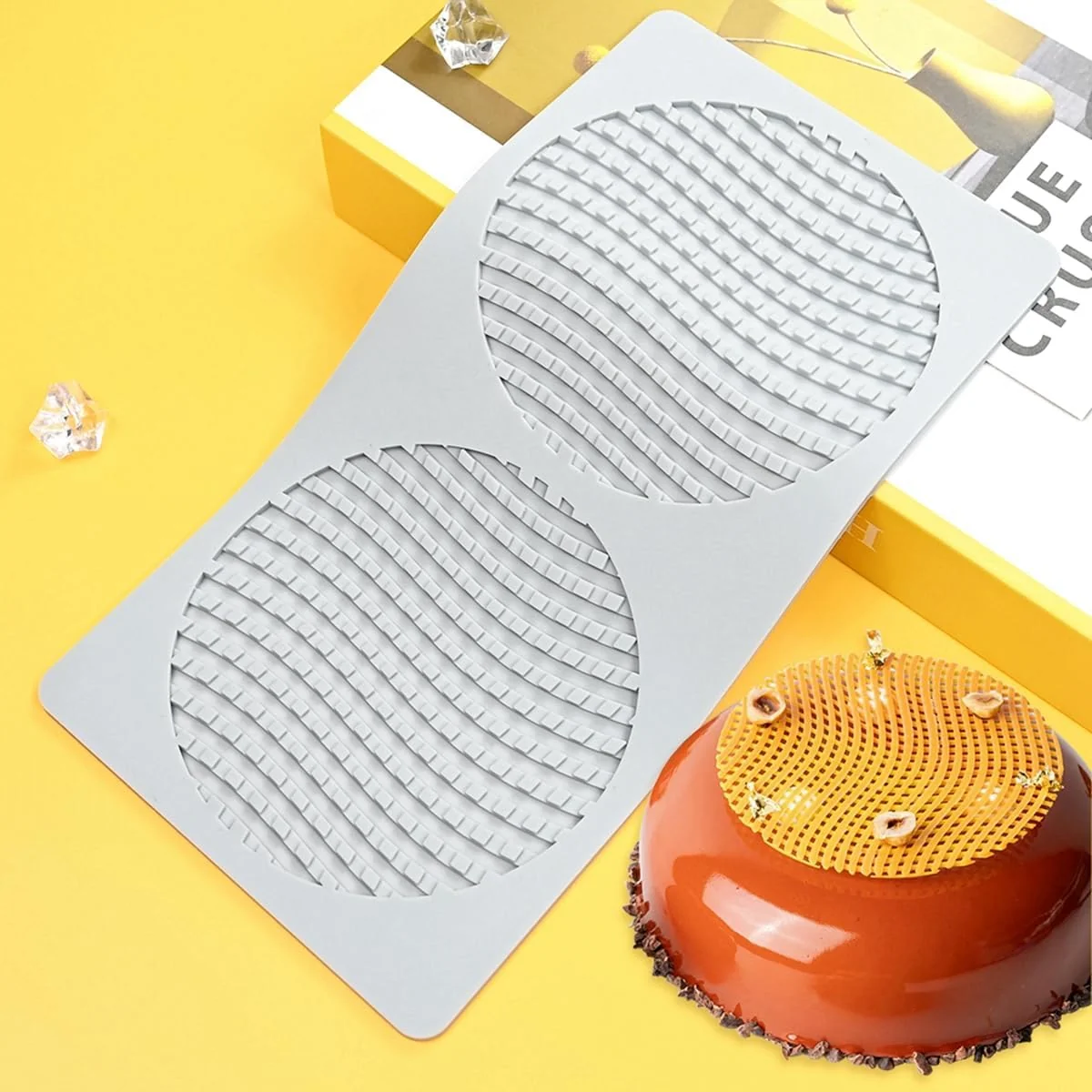 Refined Tuke Fondant Lace Silicone Mold Beehive Dessert Cake Pastry Chocolate Honeycomb Decorating DIY Molecular Cuisine Kitchen Bakeware C_ Honeycomb Top-Quality
