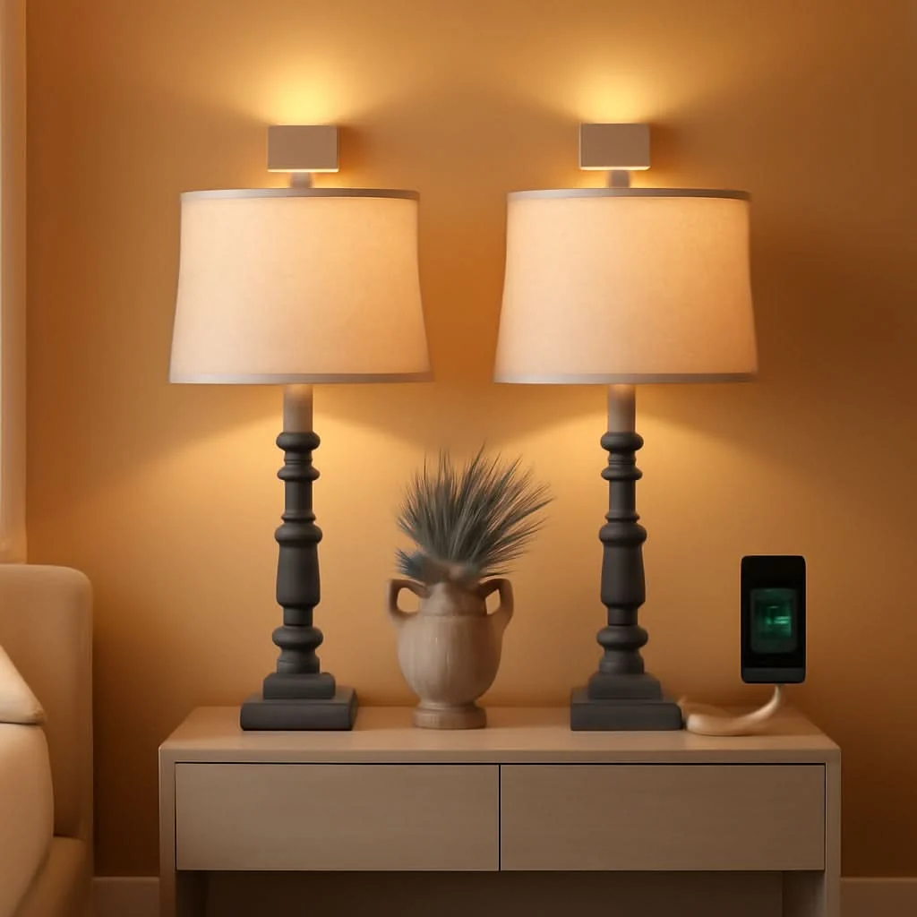 Trusted 27.75 Inch Industrial Timeworn Farmhouse Table Lamps USB Outstanding