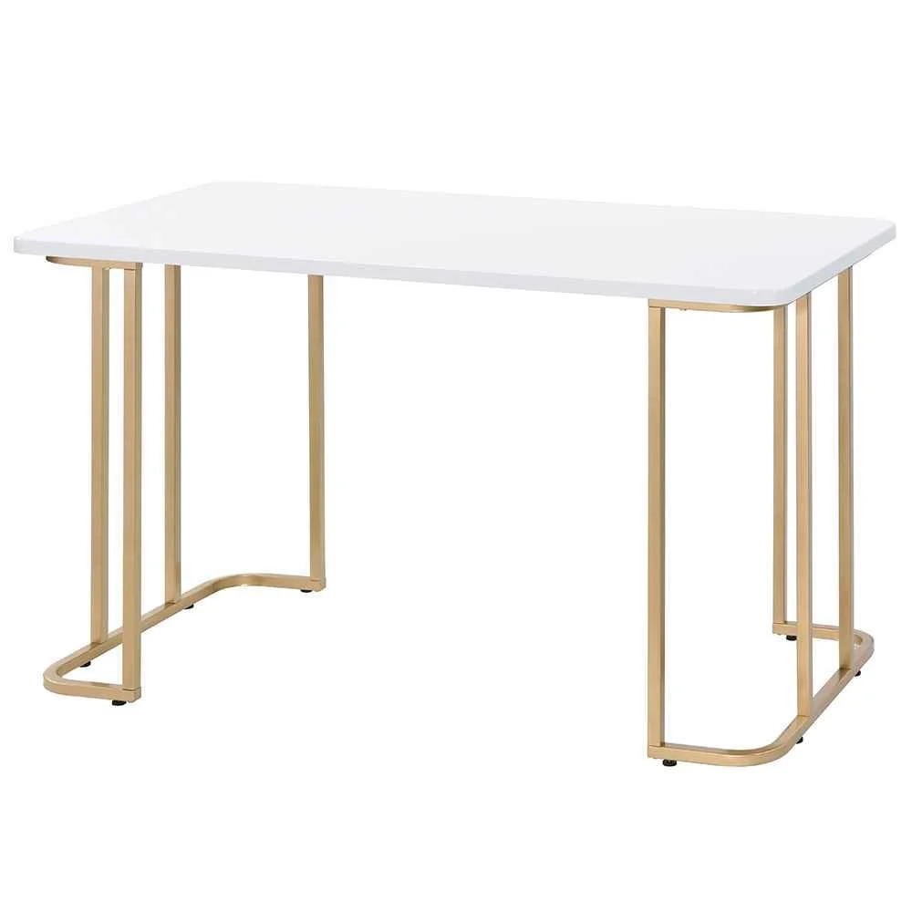 Detailed Estie – Writing Desk Same Ac00902 – White Gold Excellent