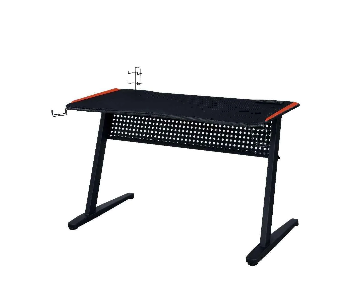 Smooth Dragi – Gaming Desk With USB – Black Red Lightweight