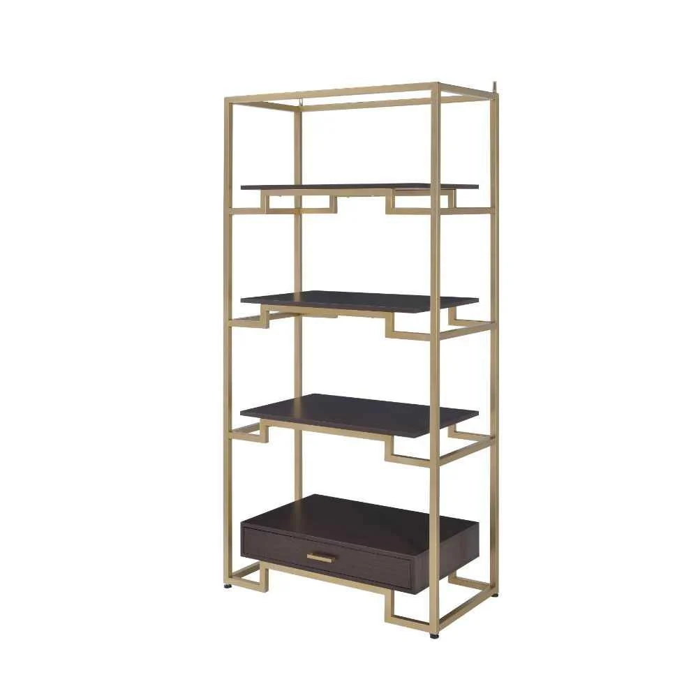 Safe Yumia – Bookshelf – Gold Walnut Fashionable