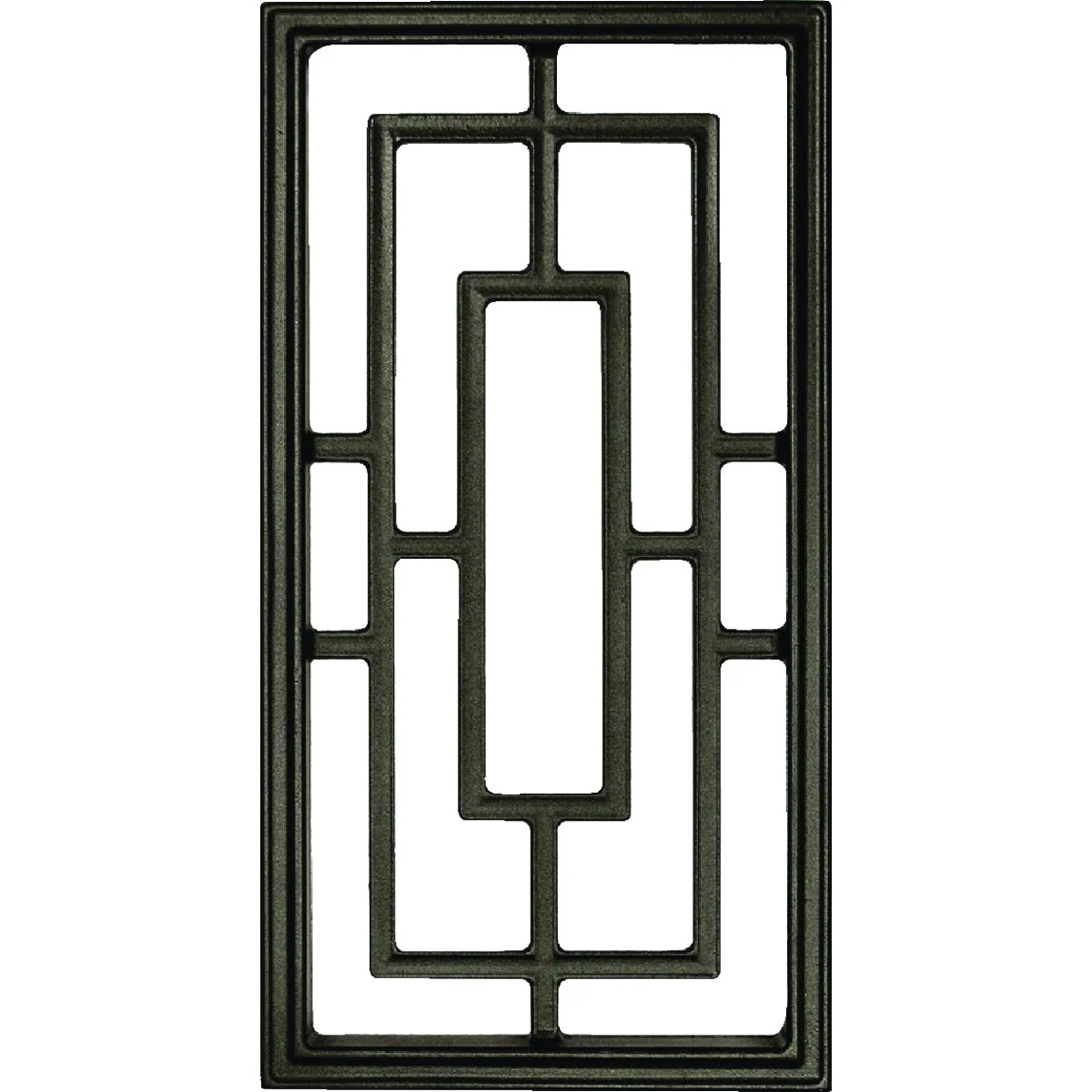 Contemporary Nuvo Iron 8-5 8 In. W. x 17-1 4 In. H. Rectangle Cast Aluminum Gate Insert High-Quality