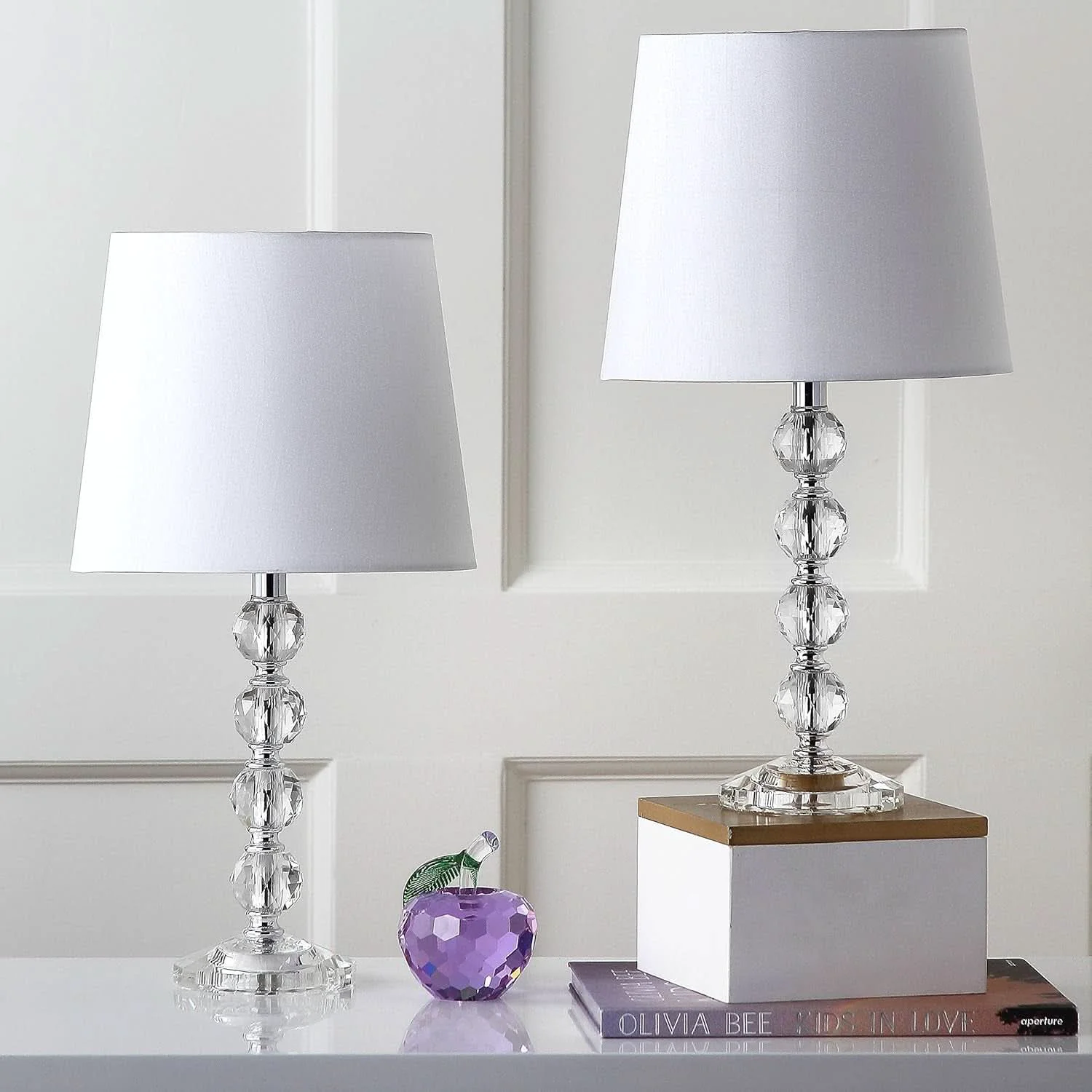 Optimized Chara cteristically Elegant Crystal Orb Table Lamps LED Lightweight