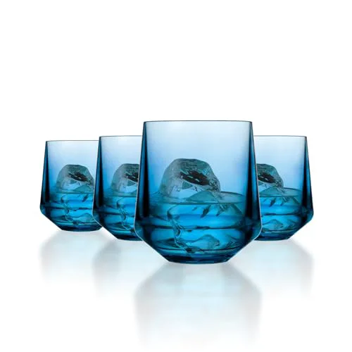 Breathable Unbreakable Stemless Wine Glasses 4 Count Smooth