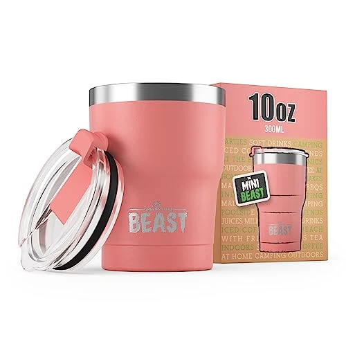 Sustainable Beast 10 oz Tumbler Stainless Steel Vacuum Insulated Coffee Ice Cup Double Wall Travel Flask Fine