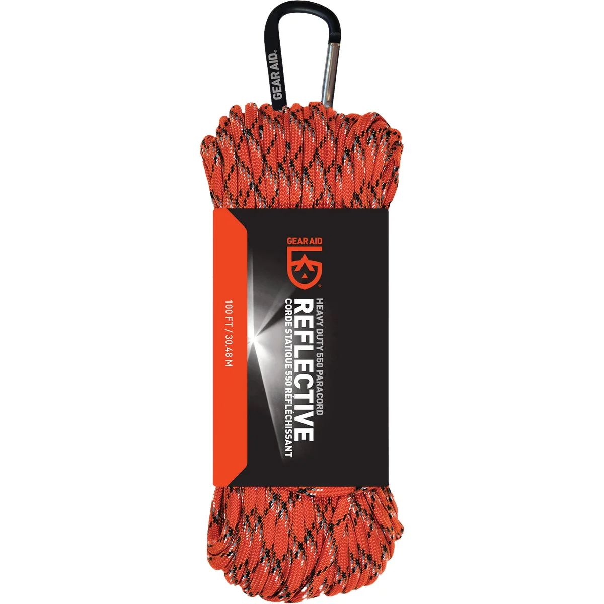Efficient GearAid 550 100 Ft. Orange Paracord Modern