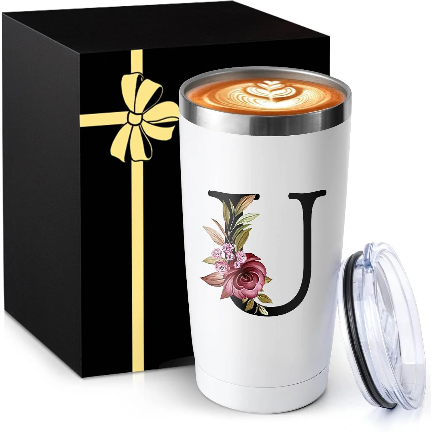 Efficient 20 Oz Insulated Coffee Cup Lid Car Tumbler Mug Cute Mug Tween College Country Girl 18 19 Year Old Birthday Regalos De Cumpleaños Navidad Mujer Mama Gift Mi Novia Maestra 14 Febrero San Valentín Ideas Eco-Friendly