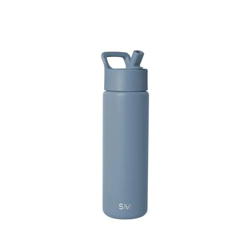 Expertly Made Insulated Water Bottle with Straw Premium