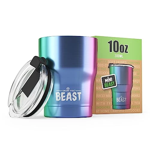 Lightweight Beast 10 oz Tumbler Stainless Steel Vacuum Insulated Coffee Ice Cup Double Wall Travel Flask Professional