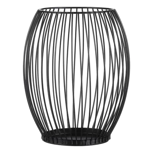 Convenient Coffee Pod Holder Wire Basket for Storage Black Metal Fruit Basket for Kitchen Counter Home Office and Hotel 6.10 X 5.31 X 5.31 in Storage Organizer Relaxed