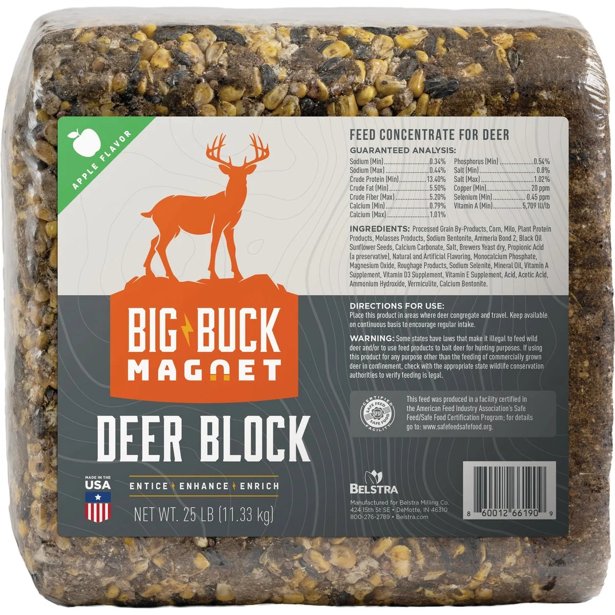 Luxury Big Buck Magnet 25 Lb. Deer Block High-Quality