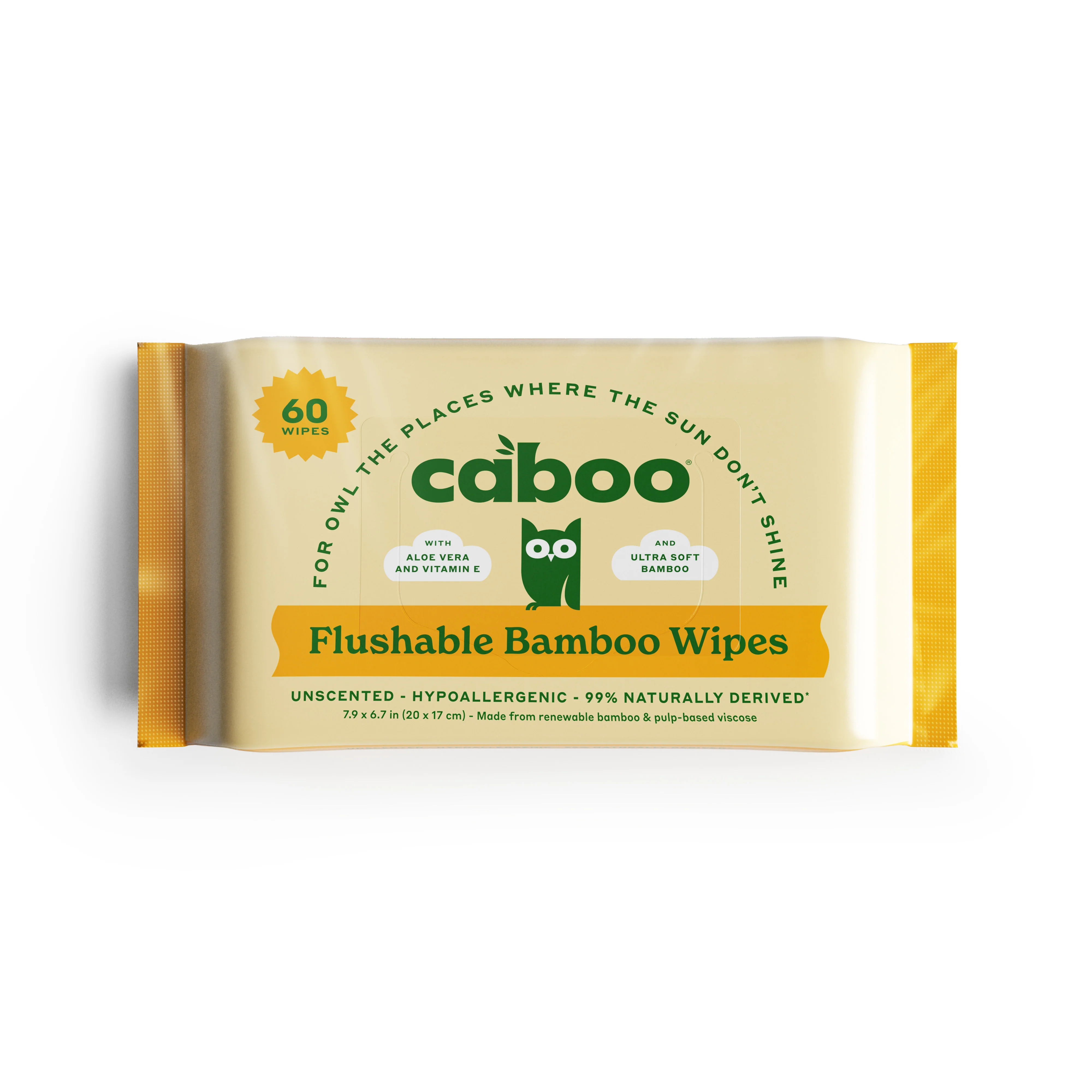 Smooth Caboo Flushable Bamboo Wipes High-End