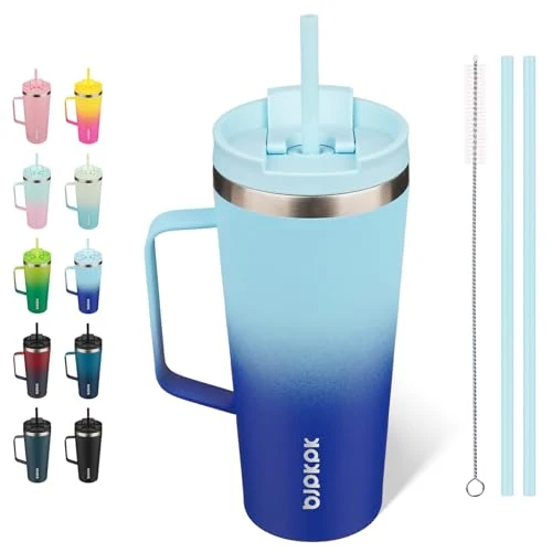 Contemporary 22oz Insulated Tumbler with Handle Flexible