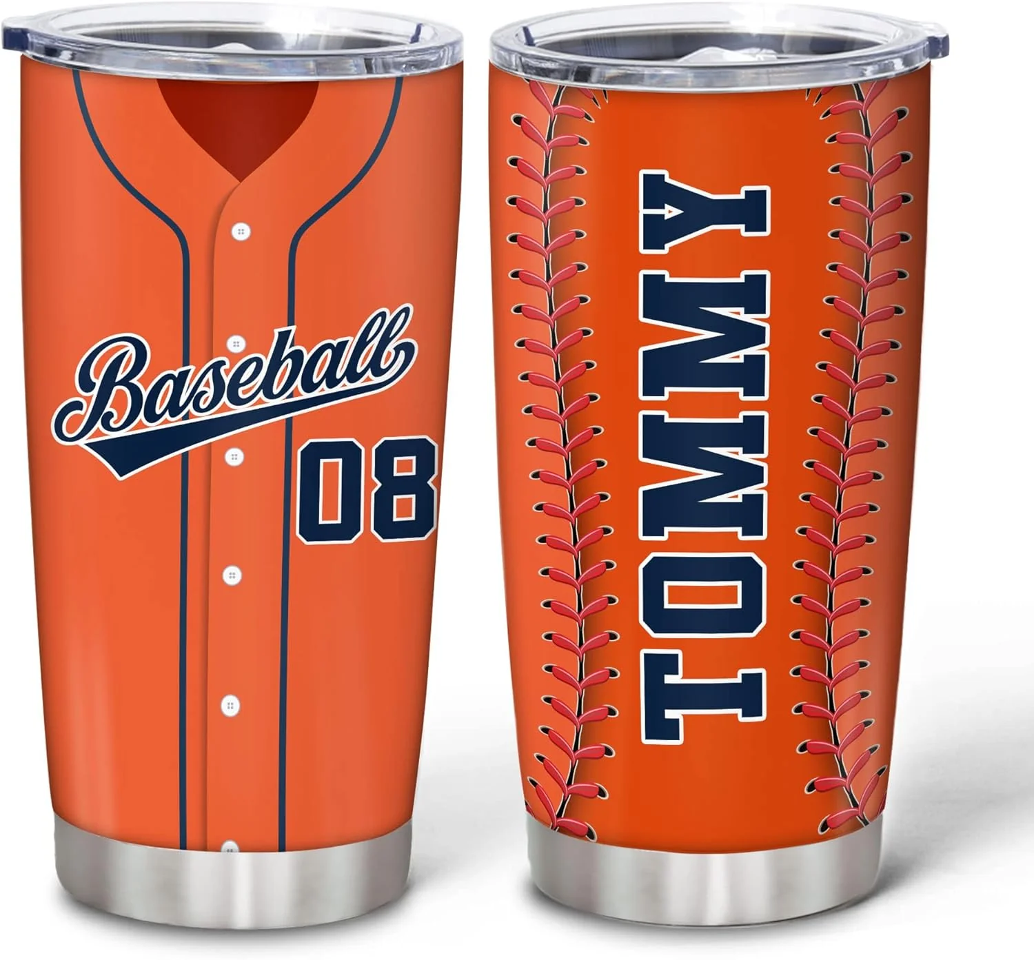 Premium Hyturtle Personalized Baseball Tumbler Baseball Players Design Stainless Steel Double Walled Vacuum Insulated Tumblers 20oz30oz Coffee Travel Mug Cup Christmas Gift For Men Boys Friends Dad Sports Fan Outstanding