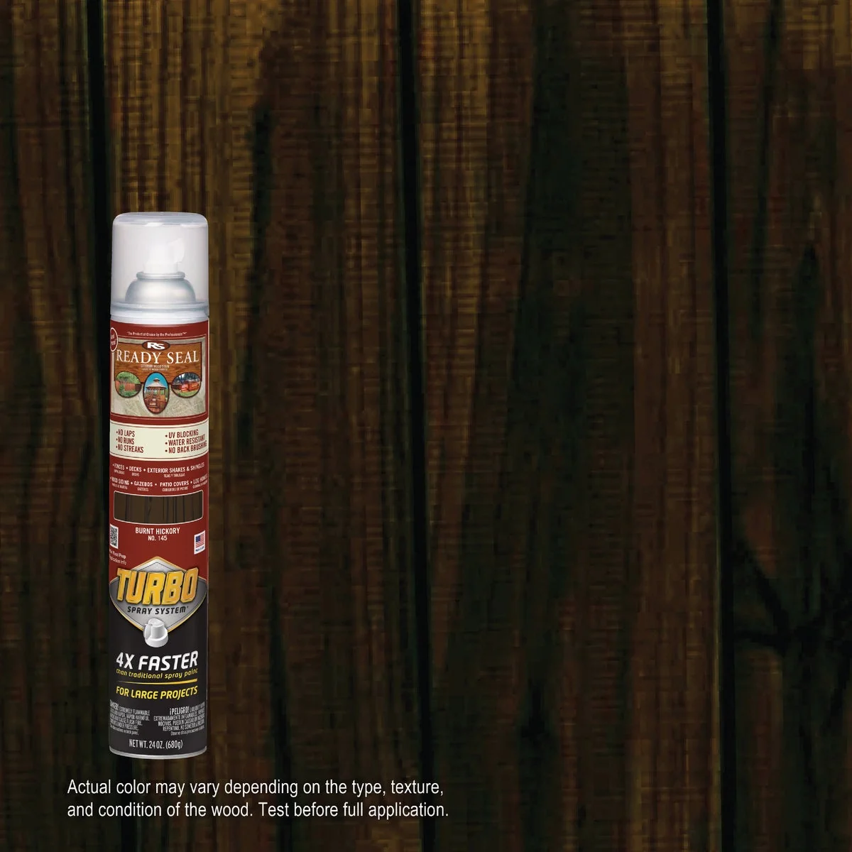 Carefully Designed Ready Seal Turbo Spray Exterior Wood Stain Burnt Hickory 24 Oz. Fast