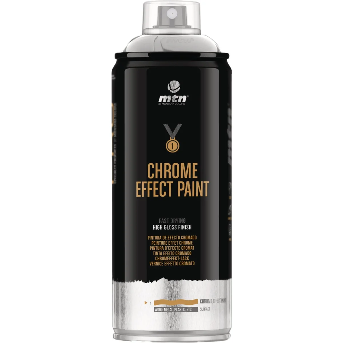 Exclusive MTN WEPRO 400ml Silver Chrome Metallic Spray Paint Fashionable