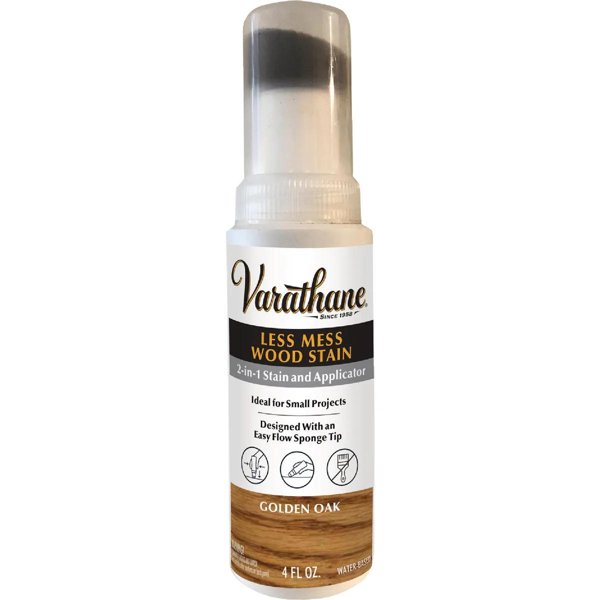 Fashionable Varathane Less Mess Golden Oak Water-Based Interior Wood Stain 4 Oz. Optimized
