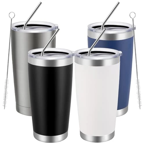 Functional 20oz Tumbler 4 Pack Double Wall Vacuum Insulated Travel Mug Bulk Top-Quality
