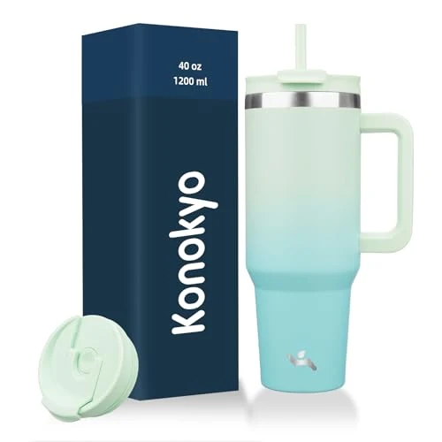 Traditional 40 oz Insulated Tumbler Water Bottle with Handle Proven
