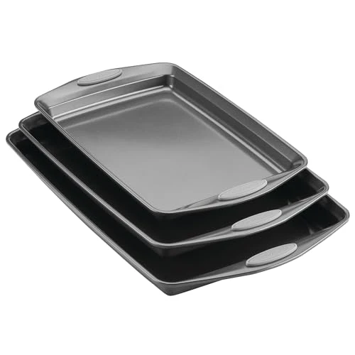 Professional Bakeware Nonstick Cookie Pan Set 3 Count Sustainable