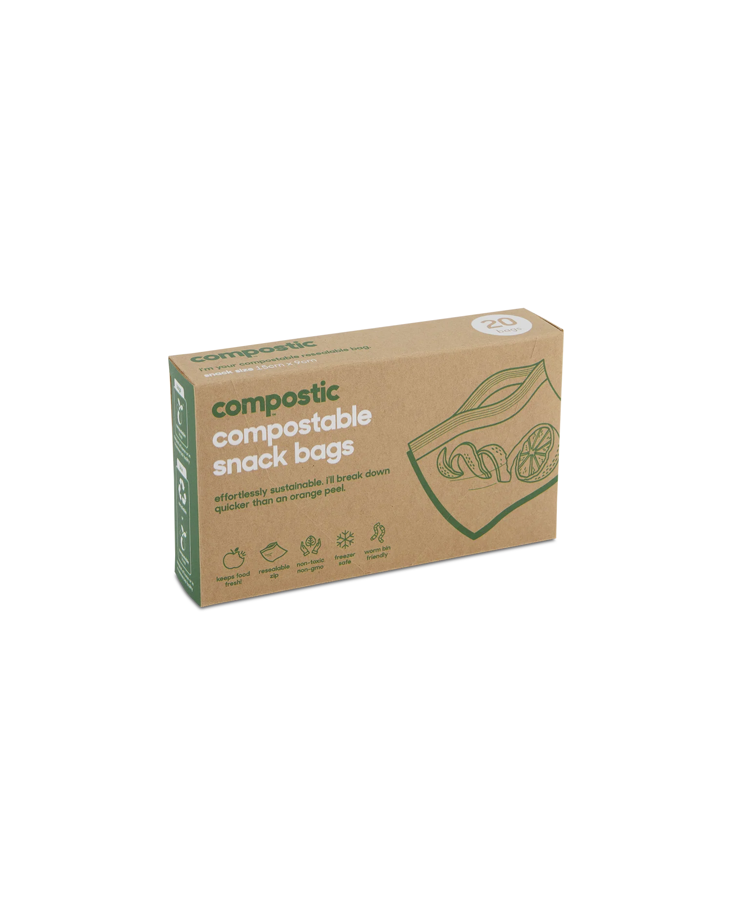 Secure Compostic Snack Bags Responsible