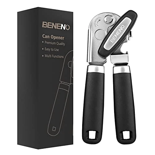 Expertly Made Heavy Duty Hand Can Opener Manual with Magnet Lid Remover Relaxed