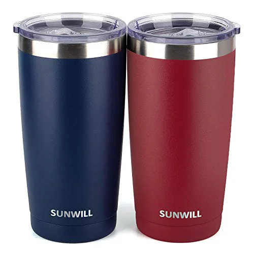 Optimized Travel Coffee Mug with Lid 2 Count Proven