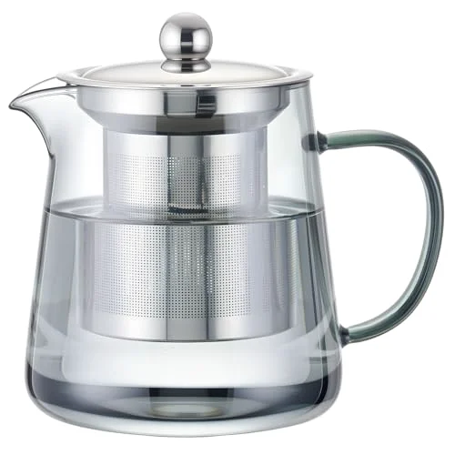 Advanced Clear Teapot Glass Kettle with Infuser Effective